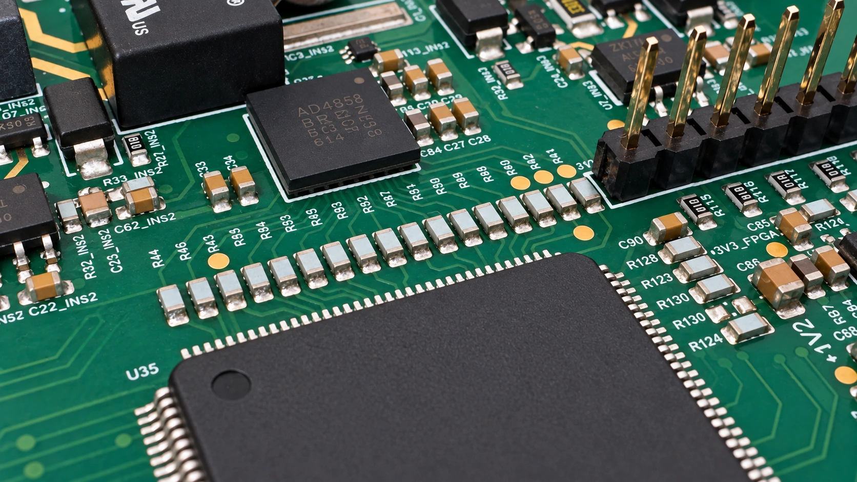 SMT board populated